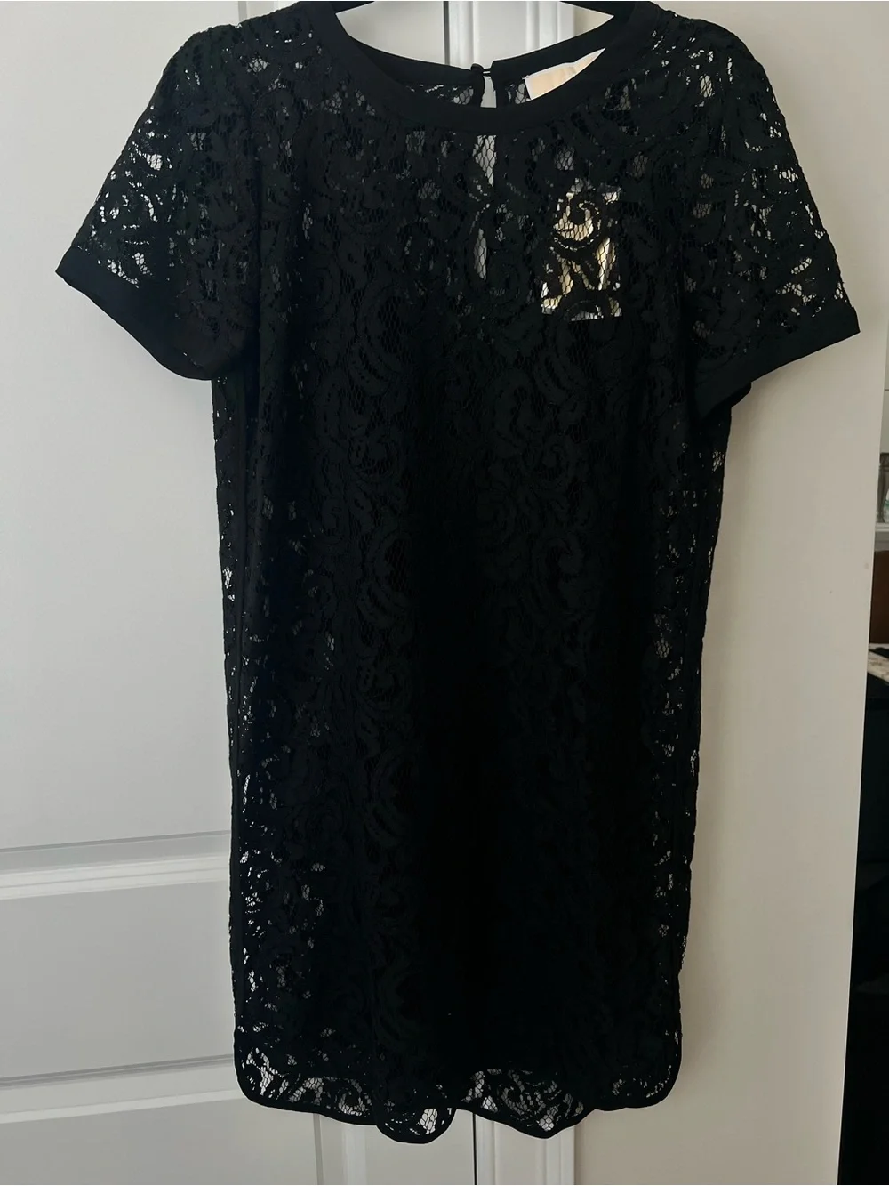 Michael Kors Black Lace Shift Dress